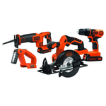 Black & Decker 20V 4-Tool Power Tool Combo Kit With 2 Batteries & Charger