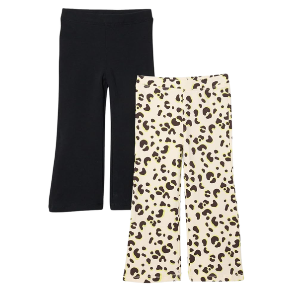 2-Pack Toddler Girls' Slim-Fit Knit Flare Legging