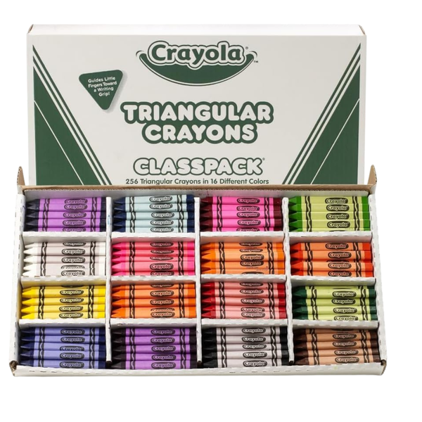 256-Count Crayola Triangular Crayon Classpack