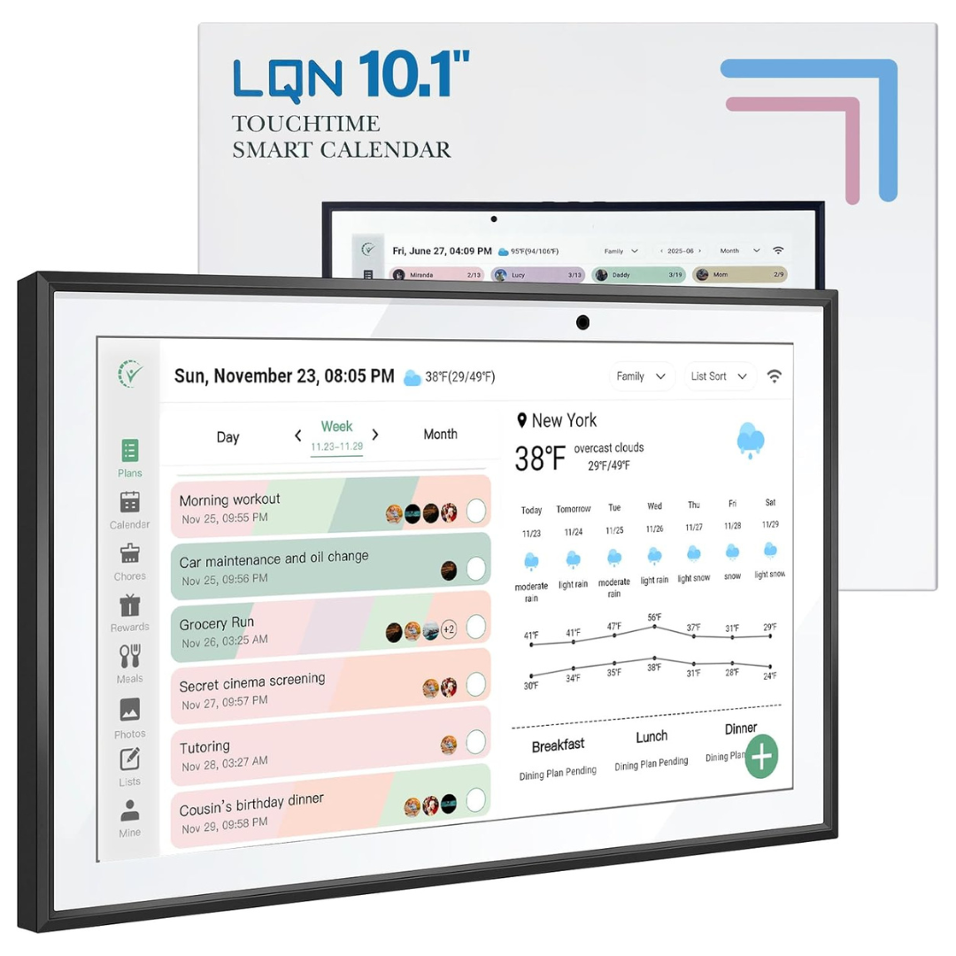 10.1" Touchscreen Smart Digital Wall Planner & Chore Chart