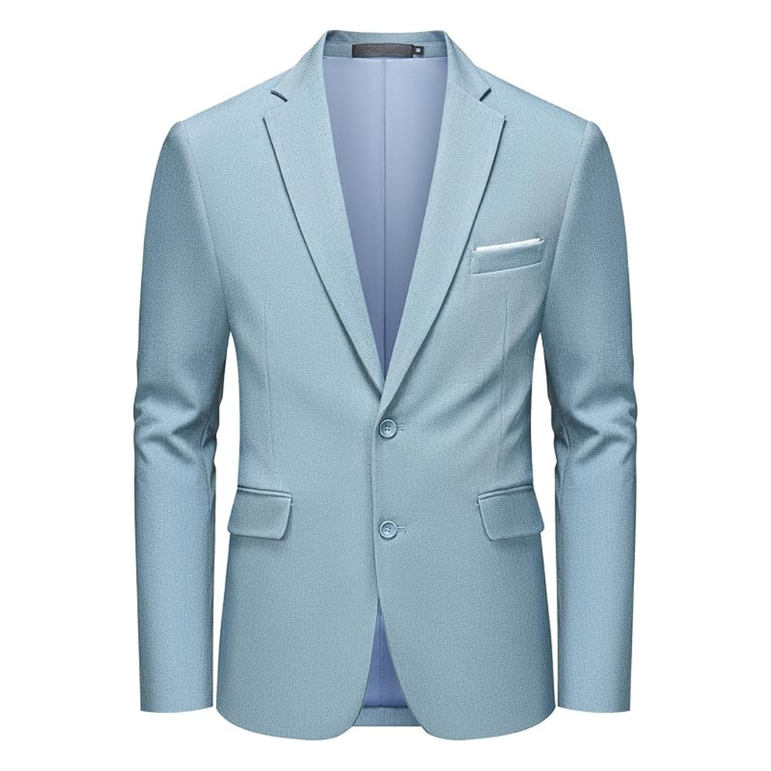 MAGE MALE Men's Two Button Solid Suit Jacket