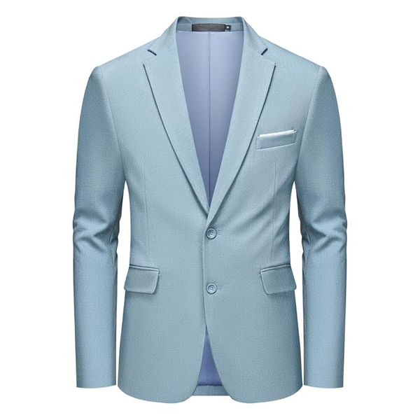 MAGE MALE Men's Two Button Solid Suit Jacket