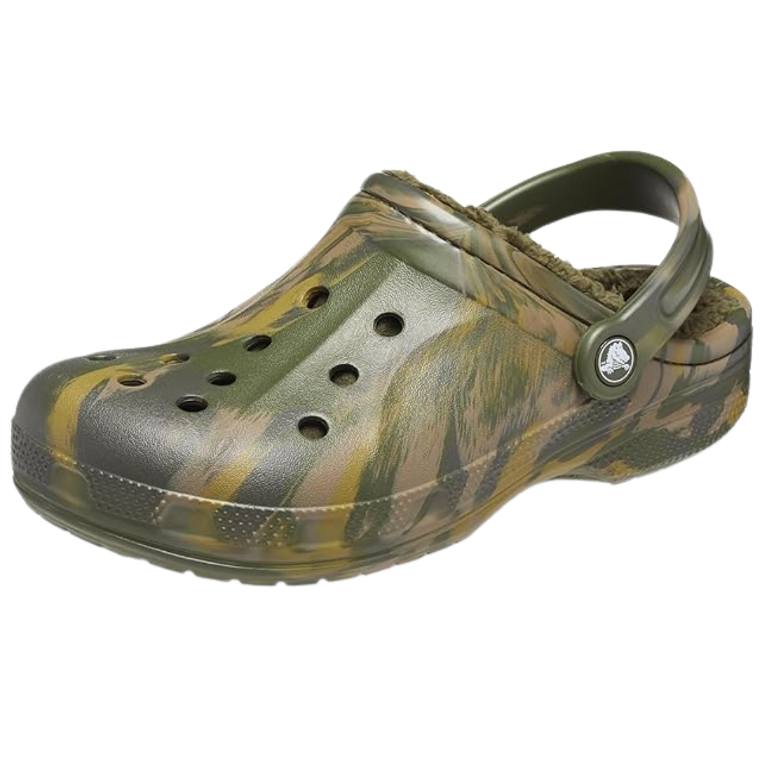 Crocs Unisex Adult Ralen Lined Clogs (Army Green/Multi)