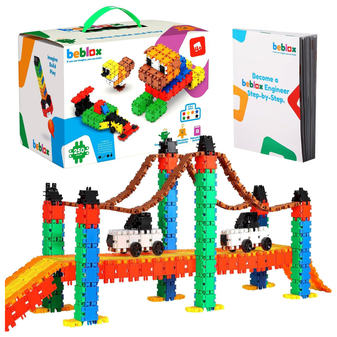 250-Pieces BEBLOX Learning & Educational Fun Stem Toys