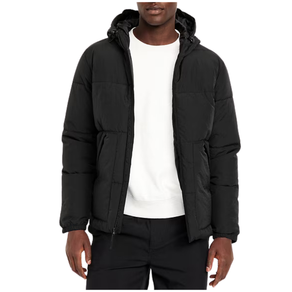 Old Navy Men's Frost-Free Water-Resistant Hooded Puffer Jacket