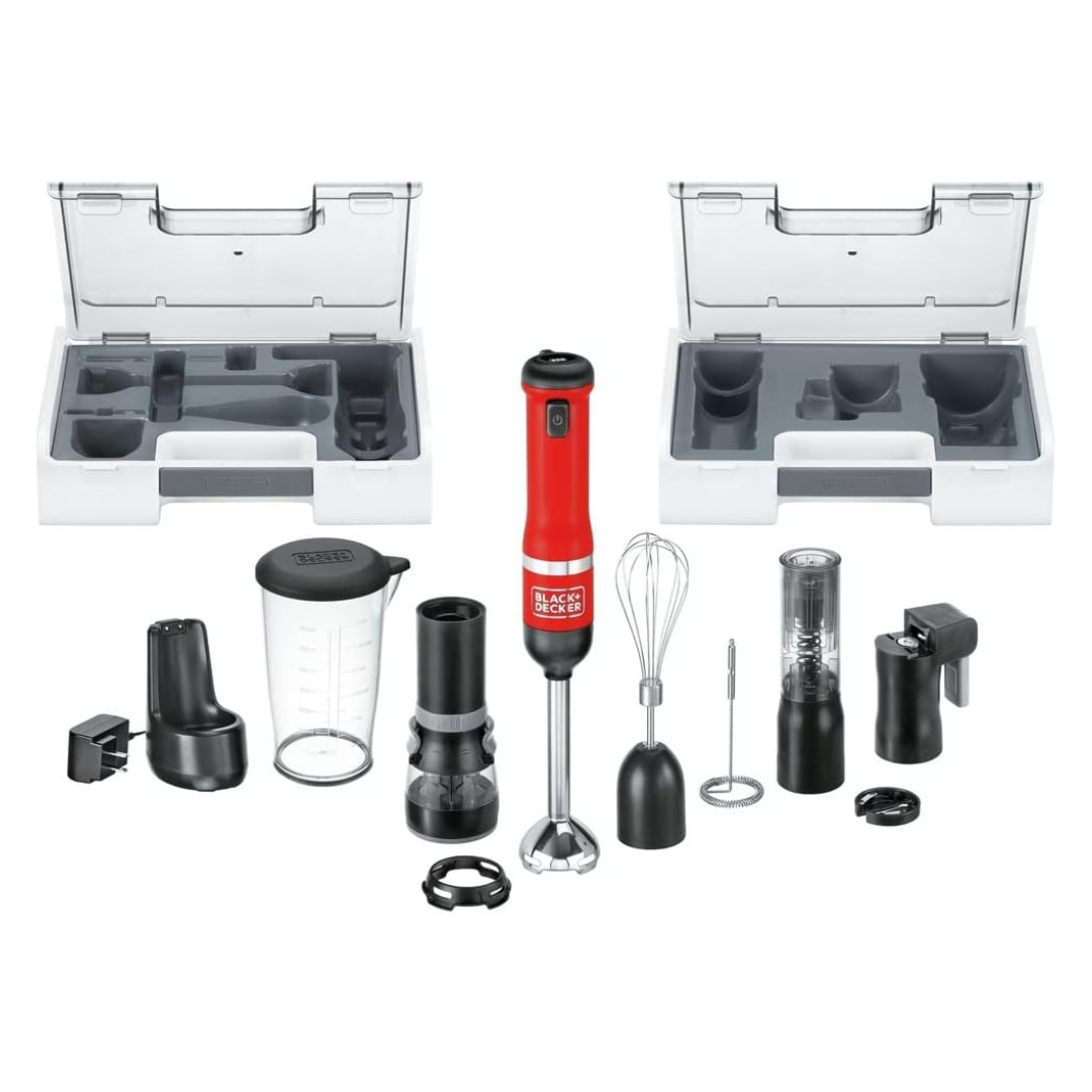 Black & Decker Kitchen Wand Cordless Immersion Blender 6-In-1 Multi Tool