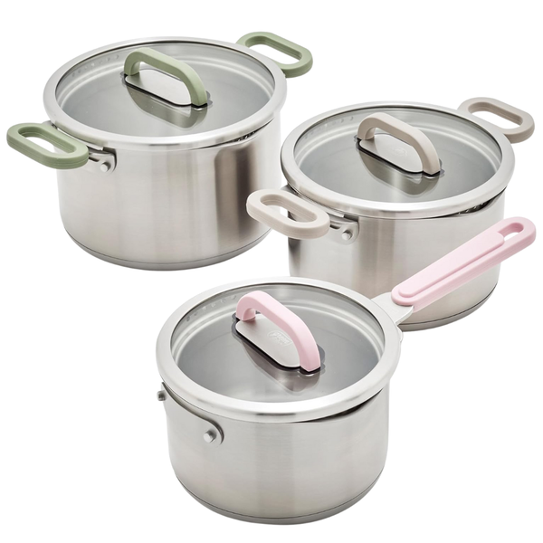 6-Piece Stainless Steel Cookware Set