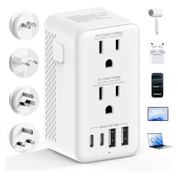 Upgraded 2500W 220V To 110V Voltage Converter