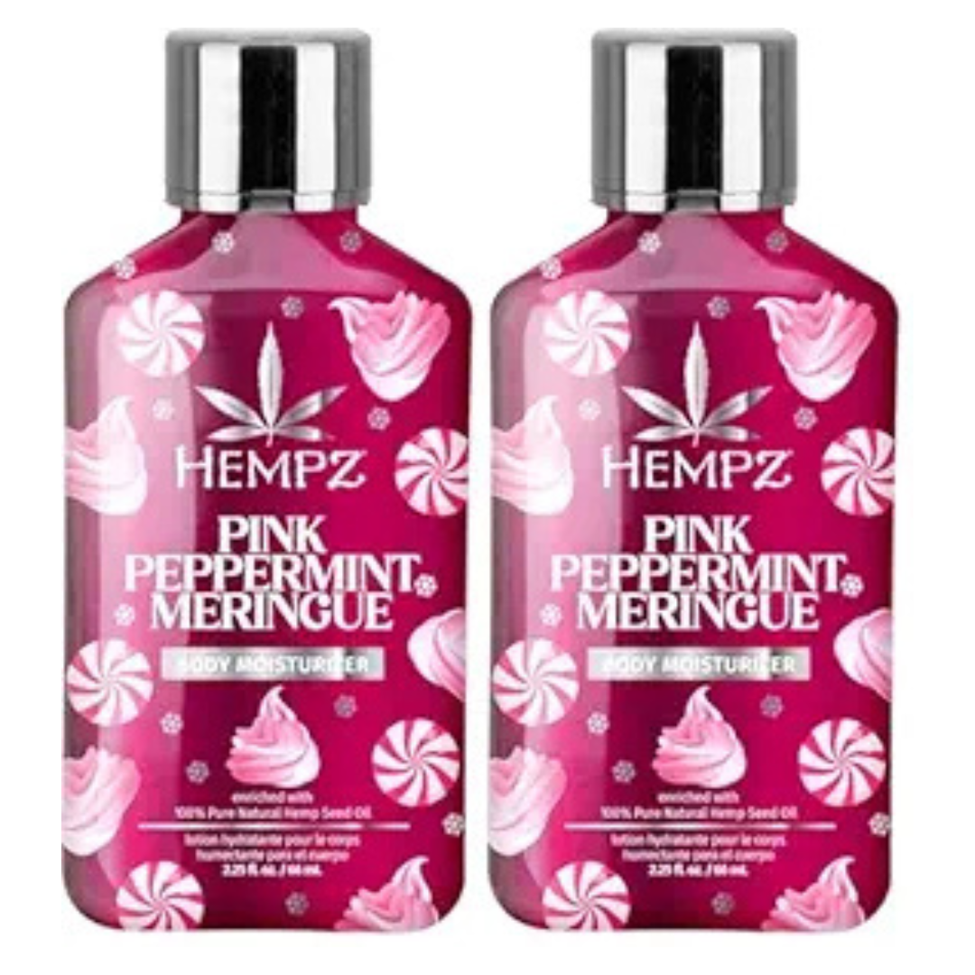 2-Pack Hempz Pink Peppermint Meringue Body Moisturizer (2.25 oz each)