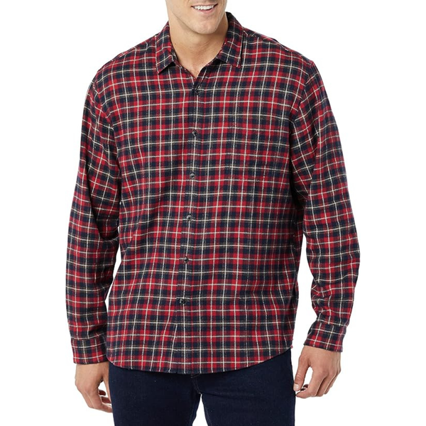 Amazon Essentials Men's Long-Sleeve Flannel Shirt