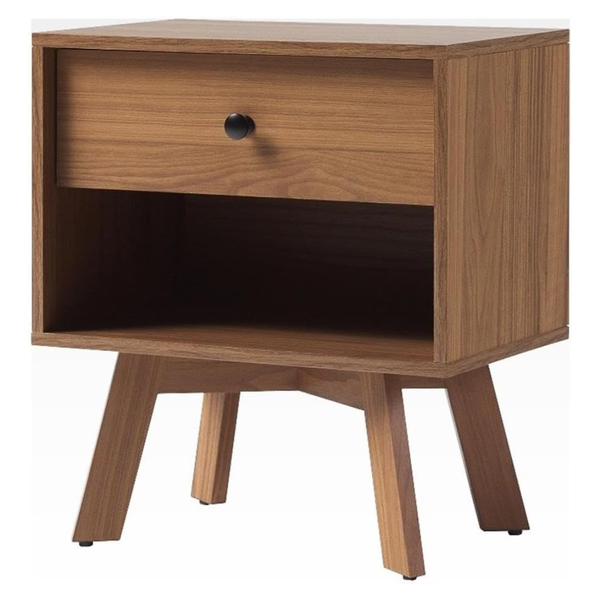 21" Walker Edison Mid Century Modern 1-Drawer Nightstand