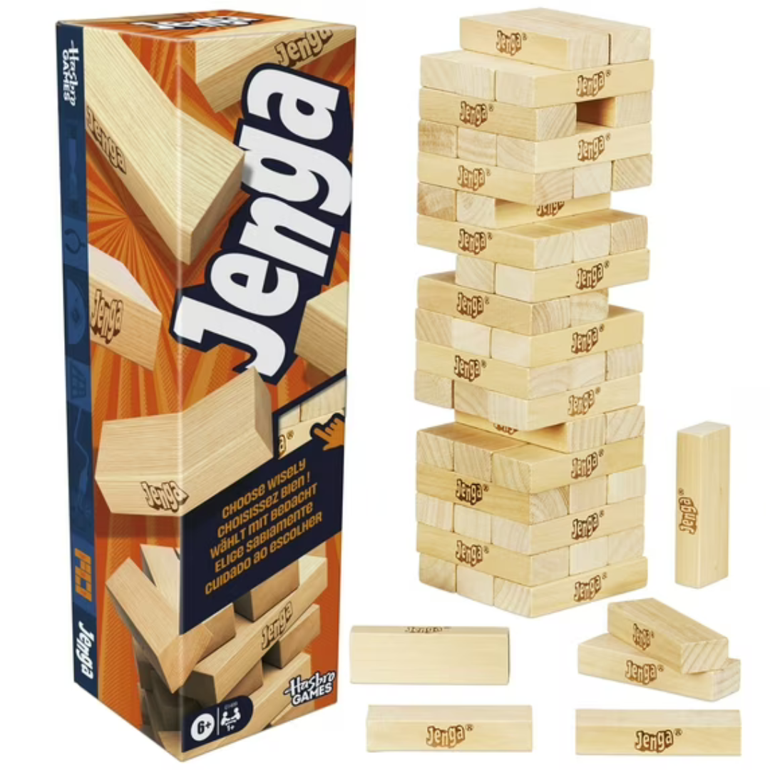Official Hasbro Jenga Original Wood Block Game