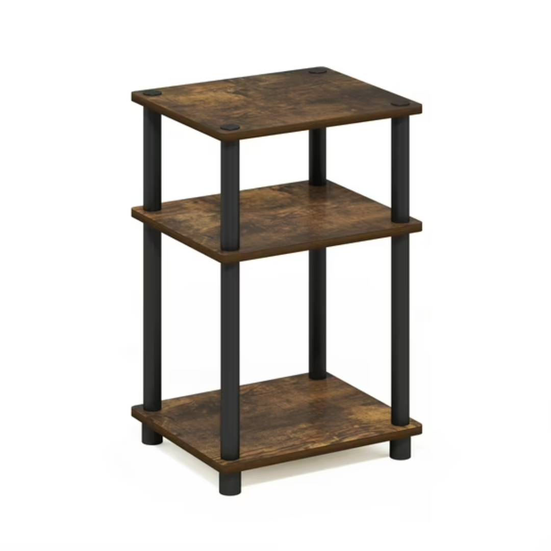 Furinno JUST Side Table, 3-Tier End Table