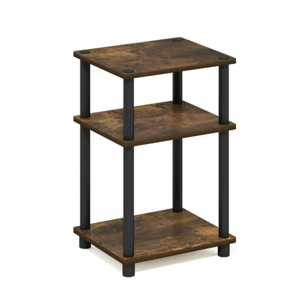 Furinno JUST Side Table, 3-Tier End Table