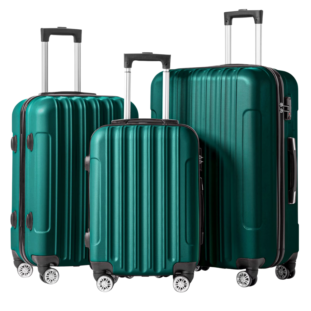 3-Piece Zimtown Nested Spinner Suitcase Luggage Set (Various)