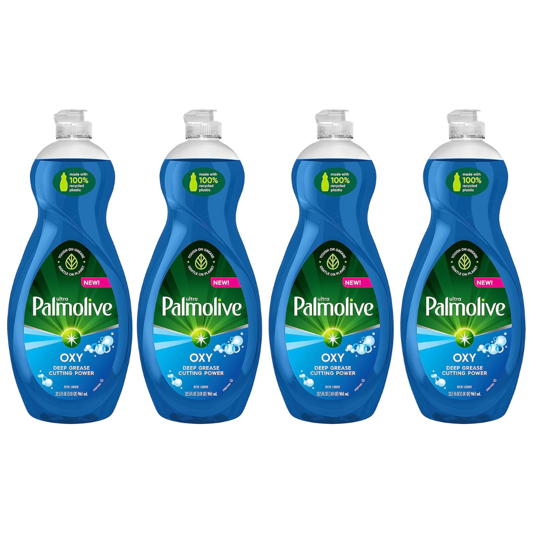 12-Pack (3 x 4-Pack) Palmolive Ultra Oxy Power Degreaser Dish Washing Soap (32.5oz)