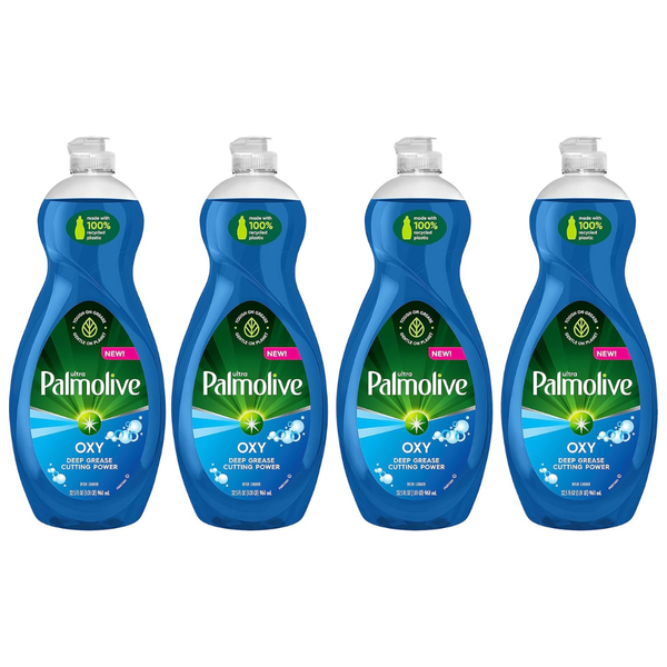 12-Pack (3 x 4-Pack) Palmolive Ultra Oxy Power Degreaser Dish Washing Soap (32.5oz)