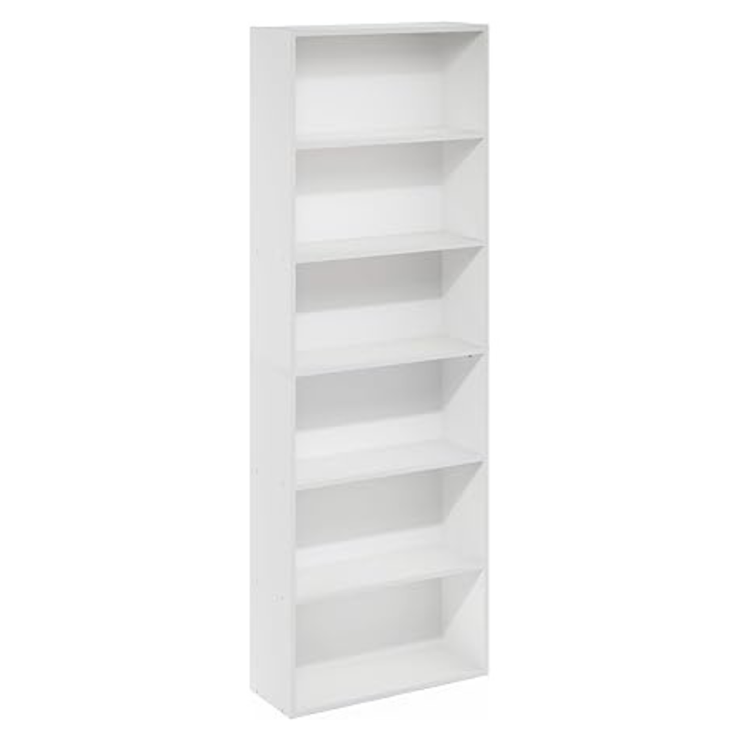 Furinno Jaya Simply Home 6-Tier Open Storage Bookcase