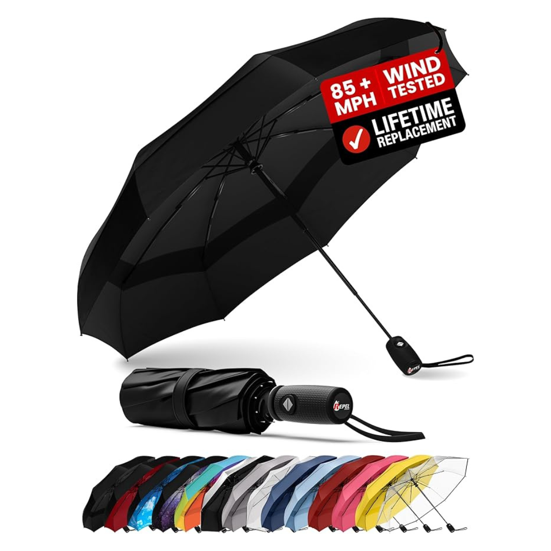 Repel Windproof Auto Open/Close Portable Travel Umbrella