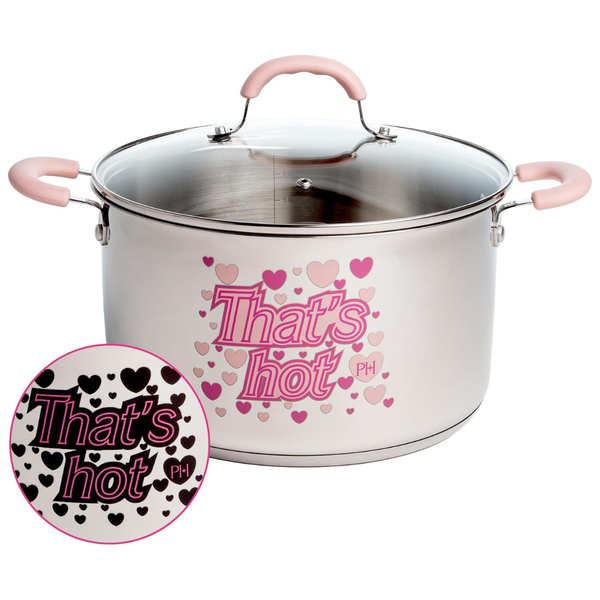 Paris Hilton Stainless Steel 8-Qt Stock Pot