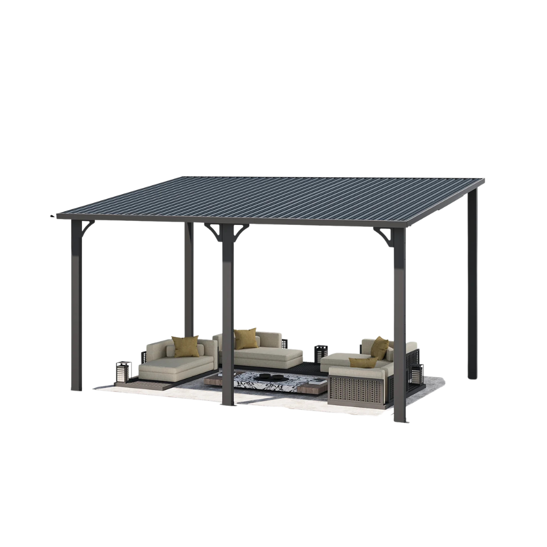 10ft x 14ft All Weatherproof Heavy Duty Outdoor Hardtop Gazebo