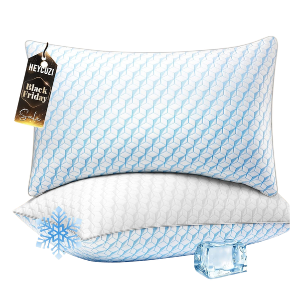 Set Of 2 Heycuzi Queen Size Bed Pillows For Sleeping
