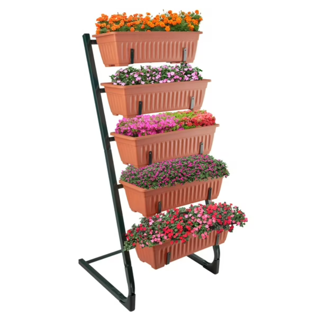 5 Tier Outdoor Vertical Garden Planters & Greenhouse Accessories