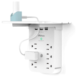 Mifaso 6 AC Outlets Multi Plug Outlet Surge Protector With Shelf