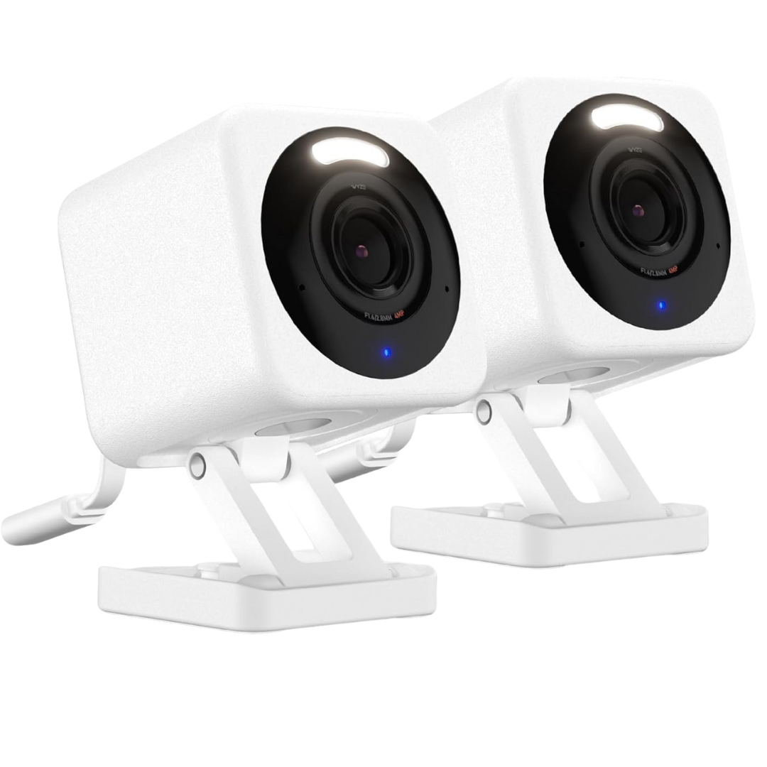 2-Pack WYZE Cam V4 2.5K WiFi Security Camera (3 Colors)