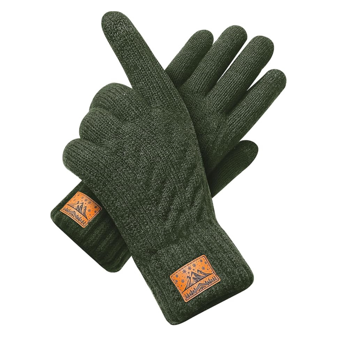 Wool Knit Thermal TouchScreen Winter Gloves (Various)