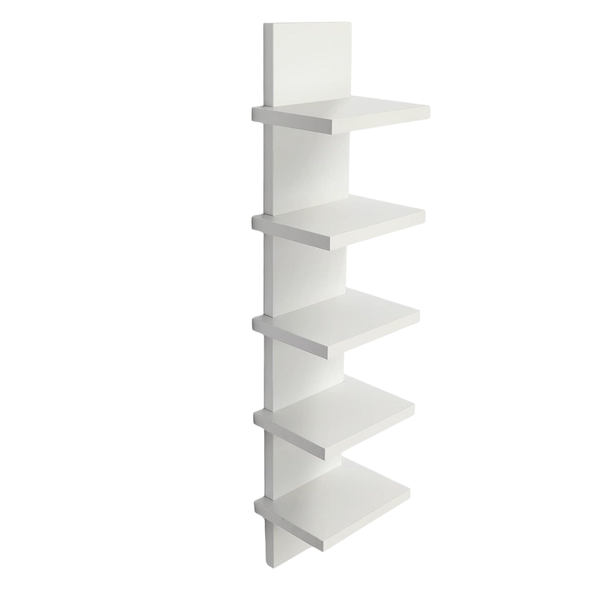 5-Tier Vertical Column Wall Shelves