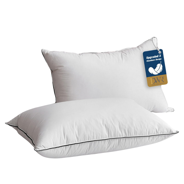 Set Of 2 DWR 20 x 26" Standard Bed Pillows W/Polyester Surround