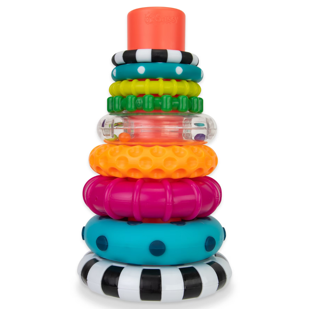 Sassy Stacks of Circles Stacking Ring STEM Learning Toy