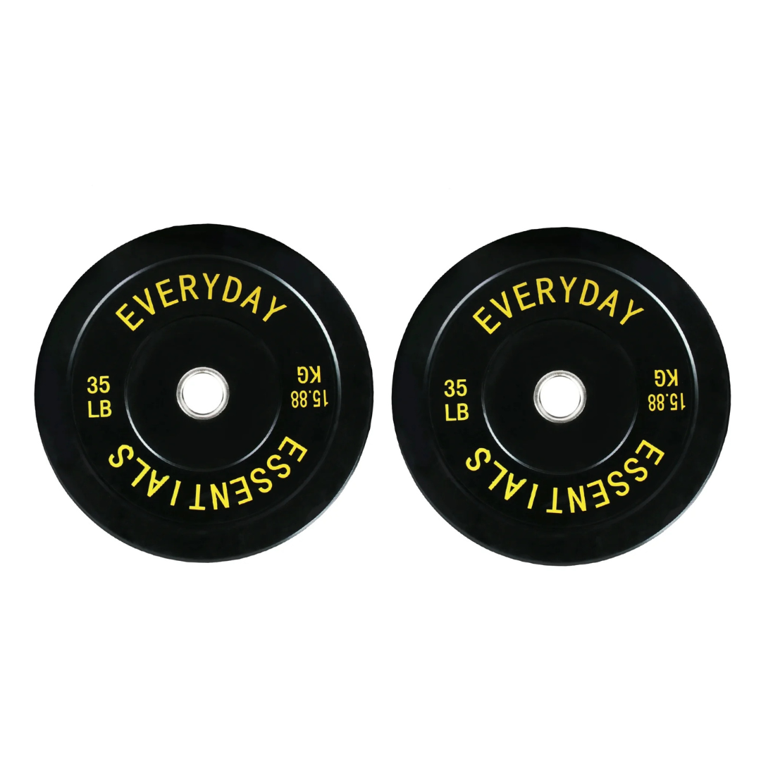 210LBS BalanceFrom Olympic Bumper Plate Weight Plate with Steel Hub