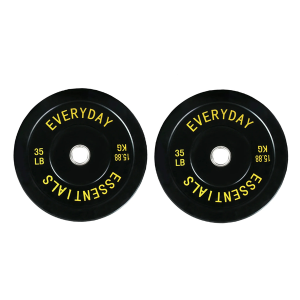 210LBS BalanceFrom Olympic Bumper Plate Weight Plate with Steel Hub