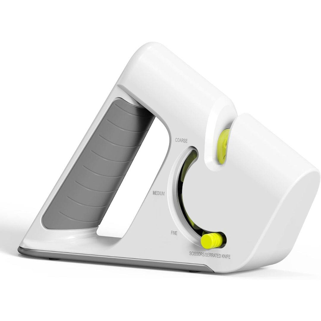 4-in-1 Pocket Knife Sharpener with Non-slip Base