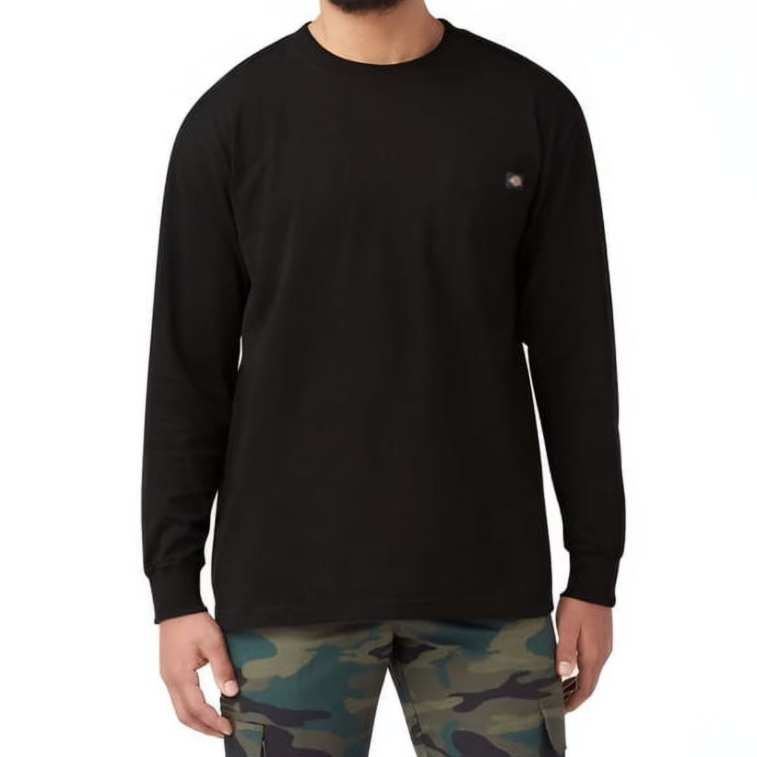 Dickies Men's Big and Tall Long Sleeve Crew Neck T-Shirt