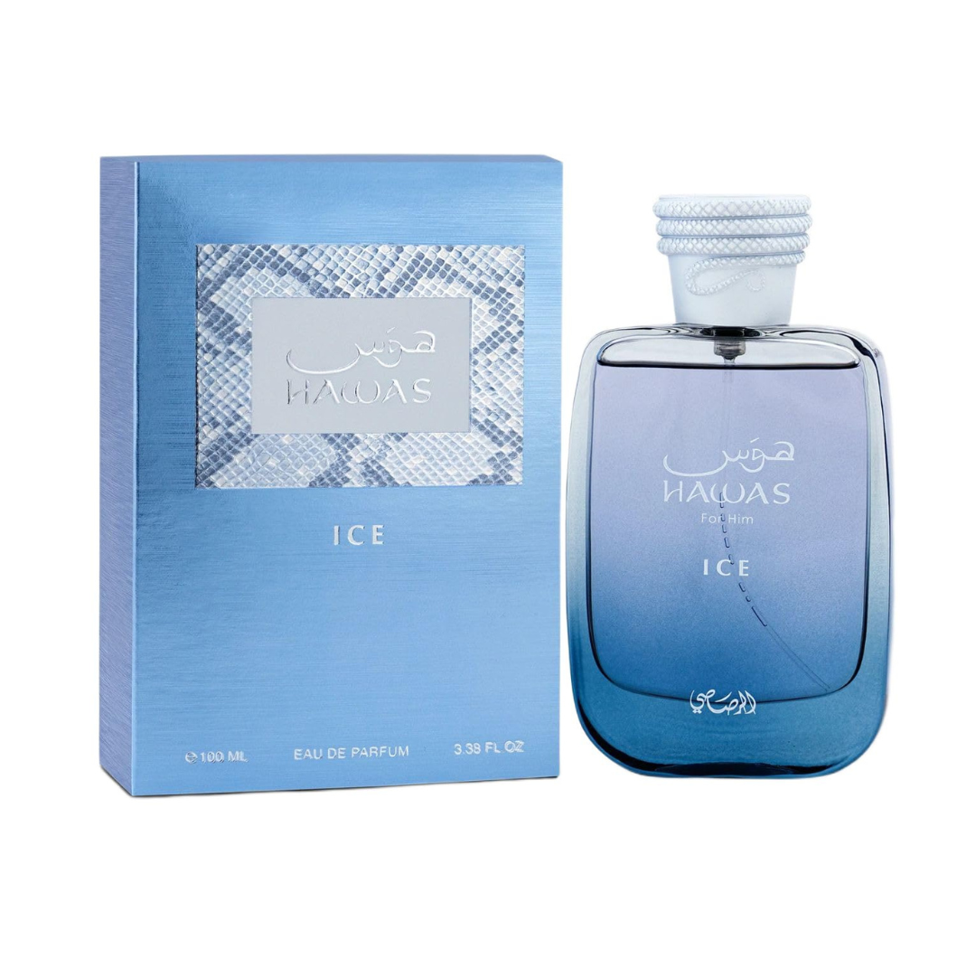 Rasasi Hawas Ice for Men Eau de Parfum, 100ml(3.4 Oz)