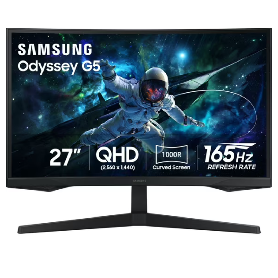 27" Samsung Odyssey G55C Curved WQHD 165Hz 1ms HDR Freesync Gaming Monitor