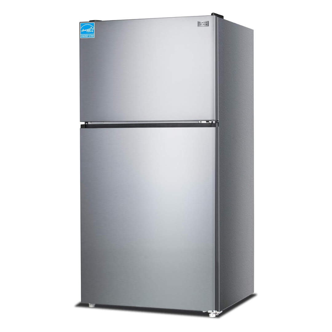 BLACK+DECKER 24 Cu. Ft. Top Mount Refrigerator W/ Ice Maker