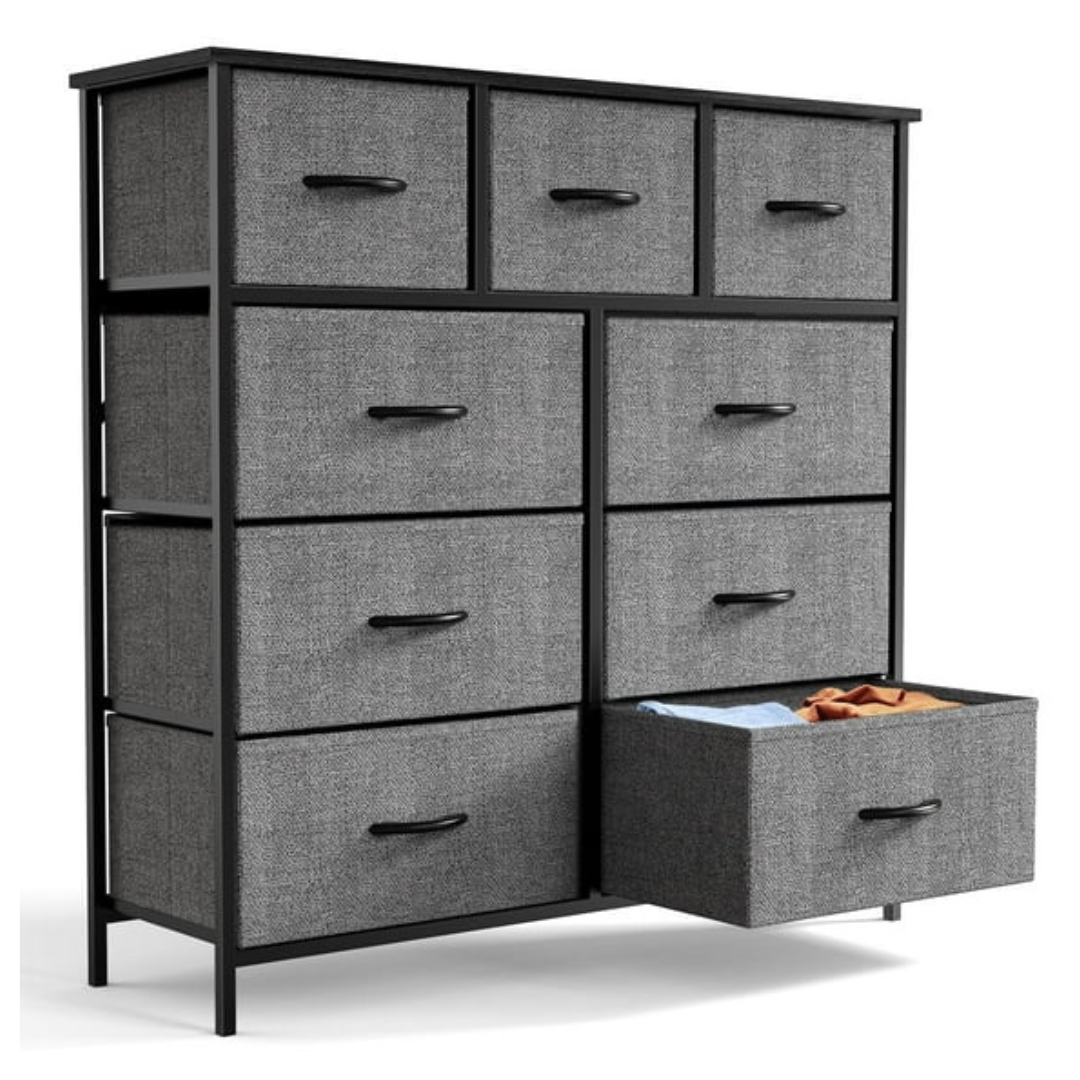 Yangming Fabric Storage Dresser With 9 Drawers