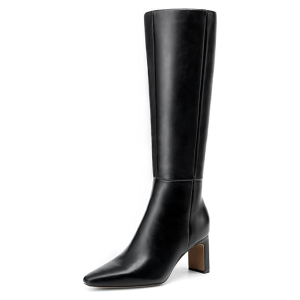 Women's Chunky Block Heel Knee High Boots