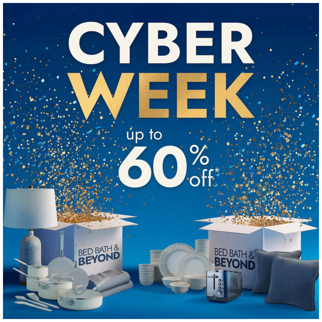 Cyber Week Sale: Up To 60% Off On Select Styles At Bed Bath & Beyond