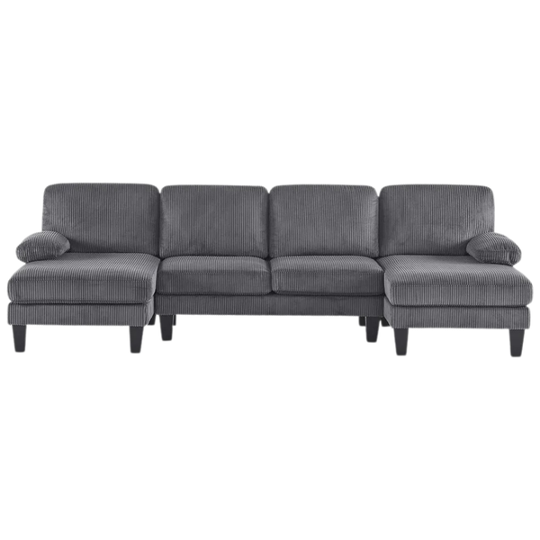 Ktaxon 111" U-Shaped Sectional Sofa (Various Colors)
