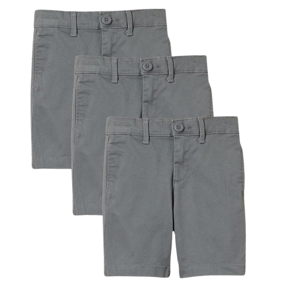3-Pack Amazon Essentials Toddler Boys' Uniform Shorts