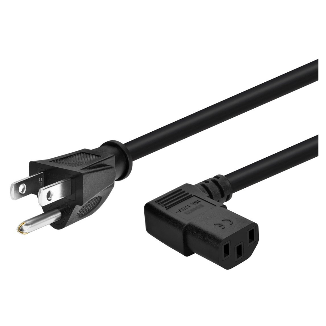 Monoprice 10ft 14AWG Right Angle Power Cord Cable