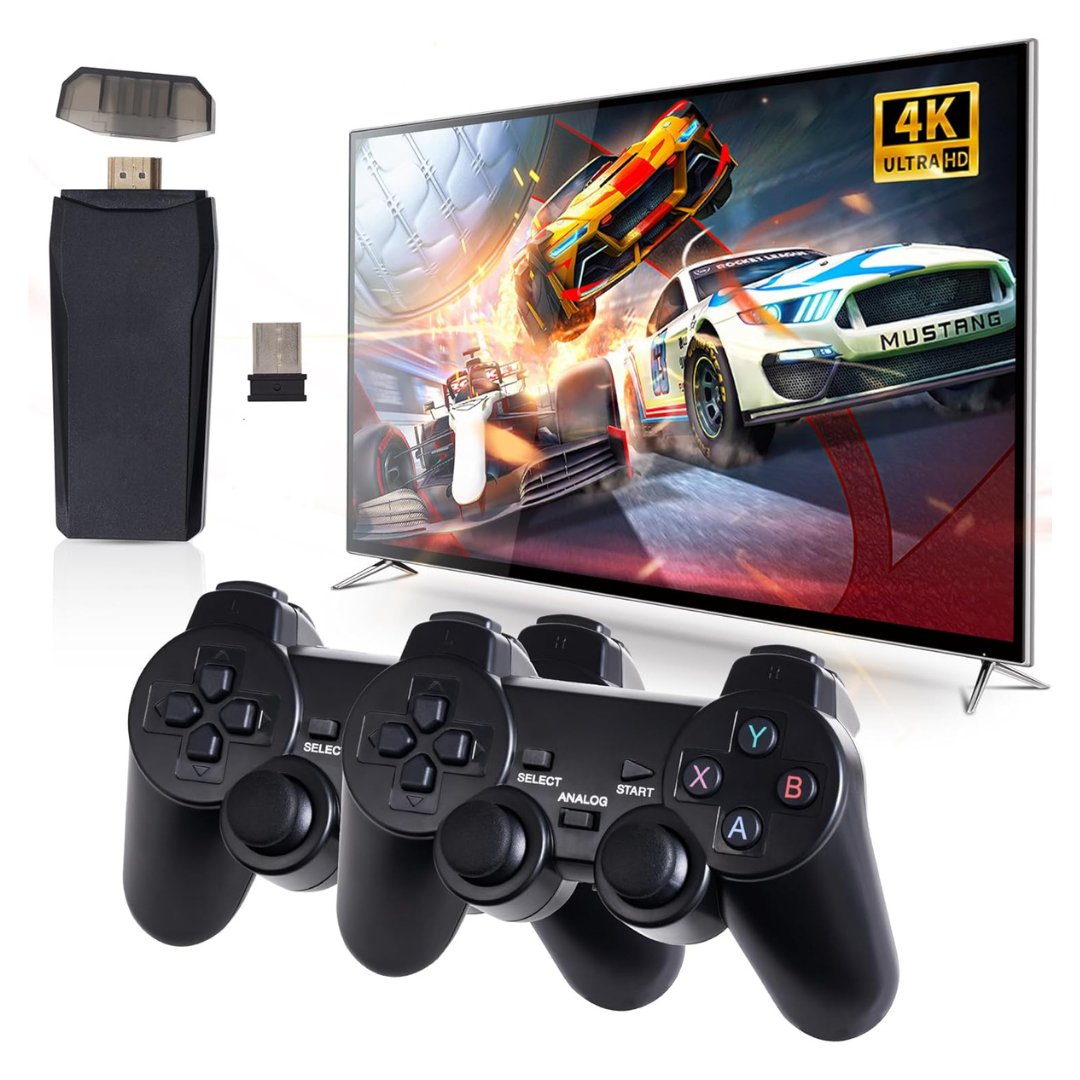 Dual 2.4GHz Wireless Retro Game Console W/ Built-in 9 Emulators