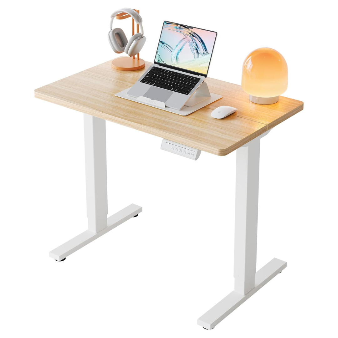 32" Small Electric 4 Memory Adjustable Height Standing Desk