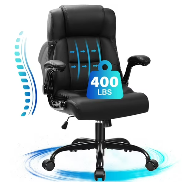 Jonpony Ergonomic Big & Tall Executive Leather Office Chair (Various)