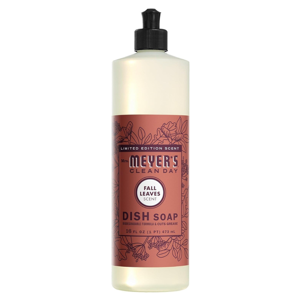 16oz Mrs. Meyer's Clean Day Dish Soap (Fall Leaves Scent)